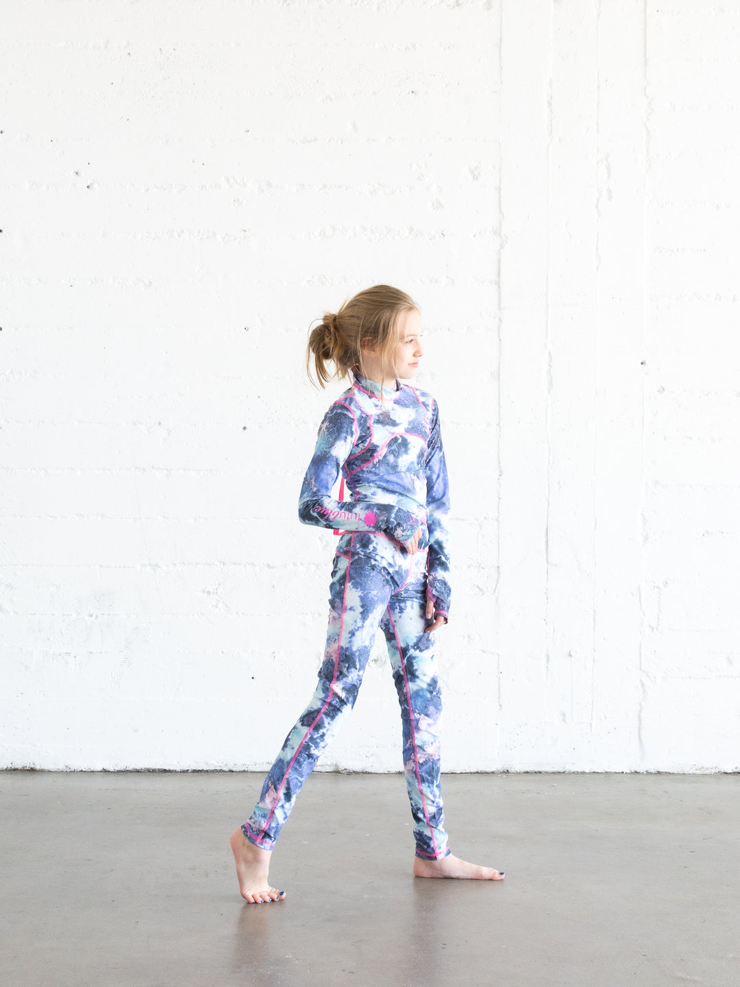 Girl's Long Swimsuit - Stardust