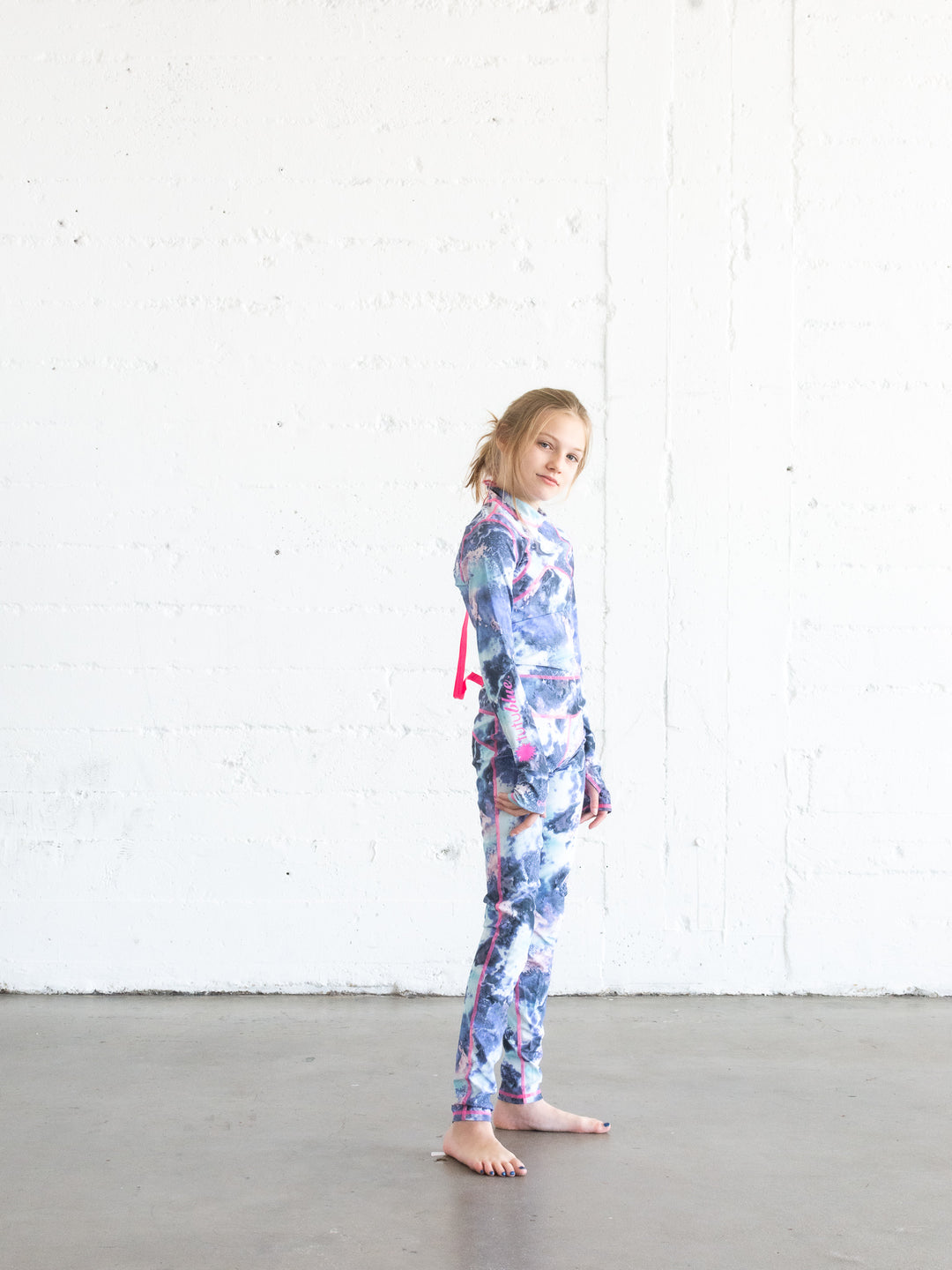 Girl's Long Swimsuit - Stardust