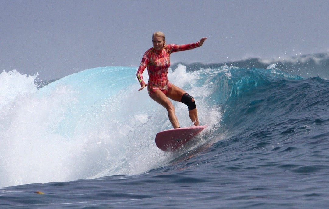 Women's "Classic" UPF 50+ Sun Protective Short Swimsuit - Volcano