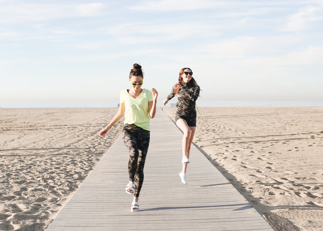 Women's UPF 50+ Sun Protective Swim Leggings - Storm (Double Brushed)