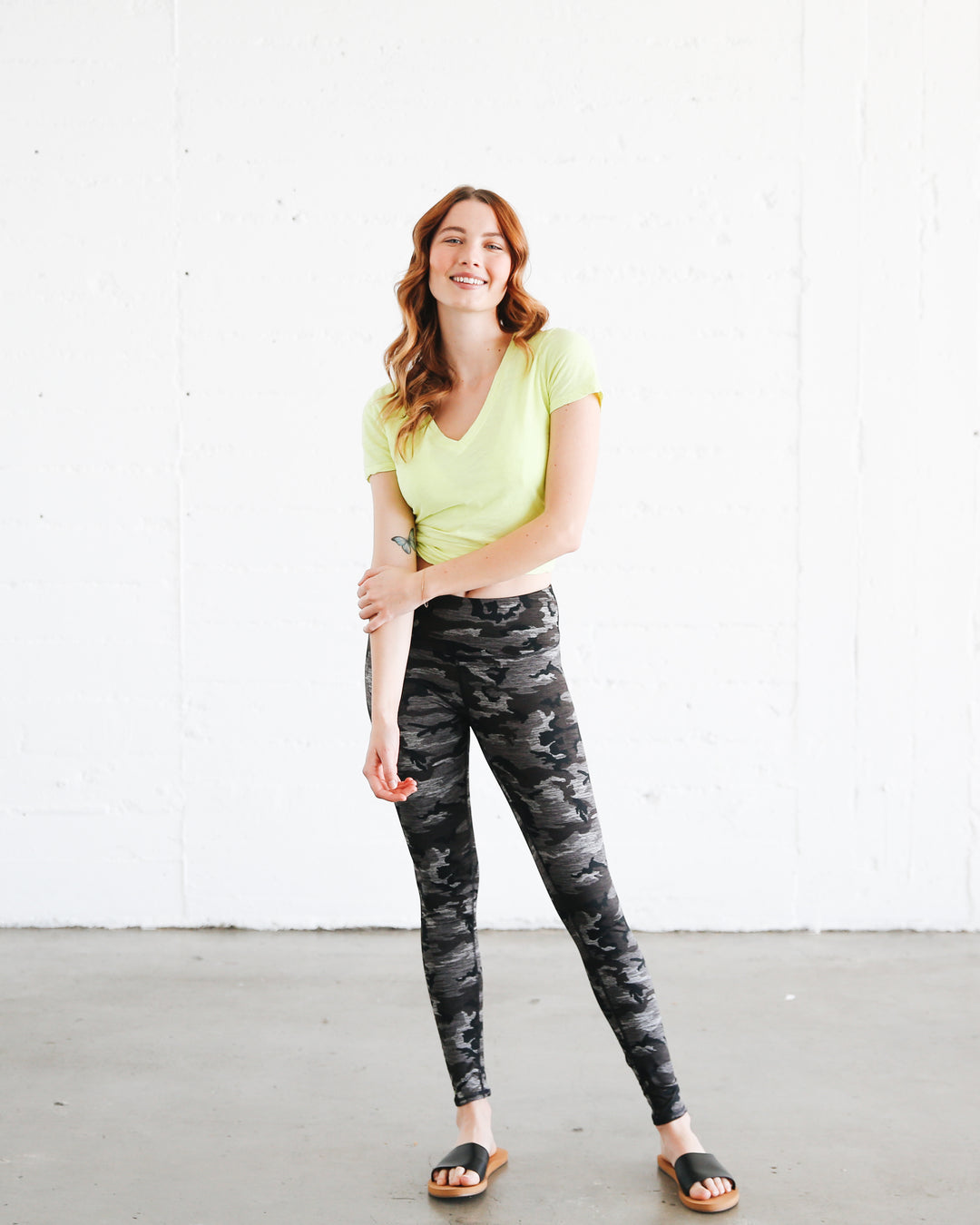 Women's UPF 50+ Sun Protective Swim Leggings - Storm (Double Brushed)