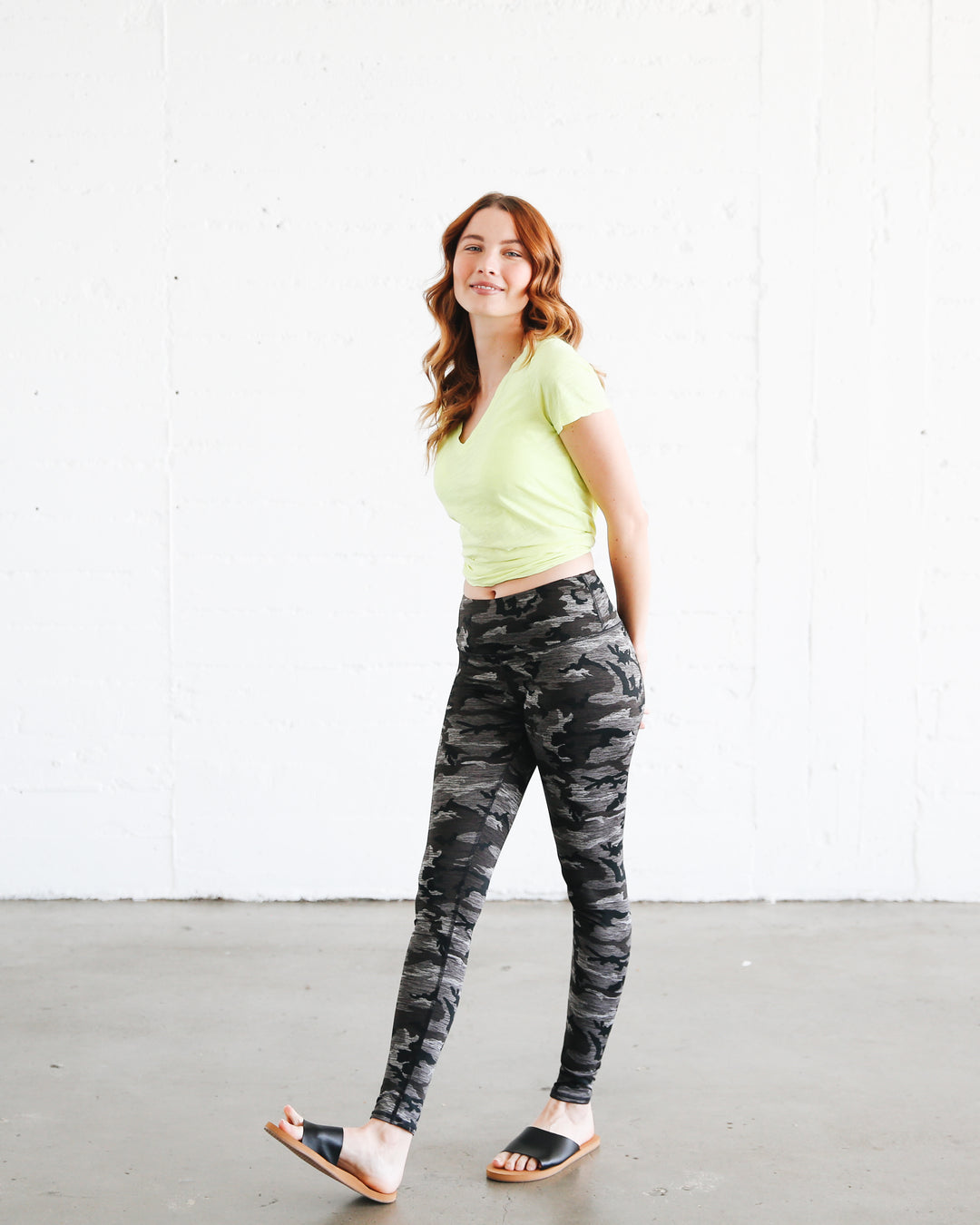 Women's UPF 50+ Sun Protective Swim Leggings - Storm (Double Brushed)