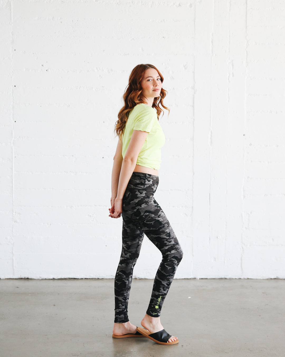 Women's UPF 50+ Sun Protective Swim Leggings - Storm (Double Brushed)