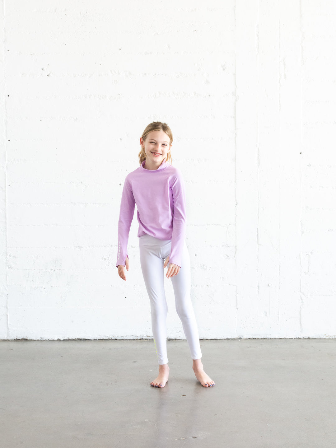 Girls' Pullover Rash Guard - Lavender
