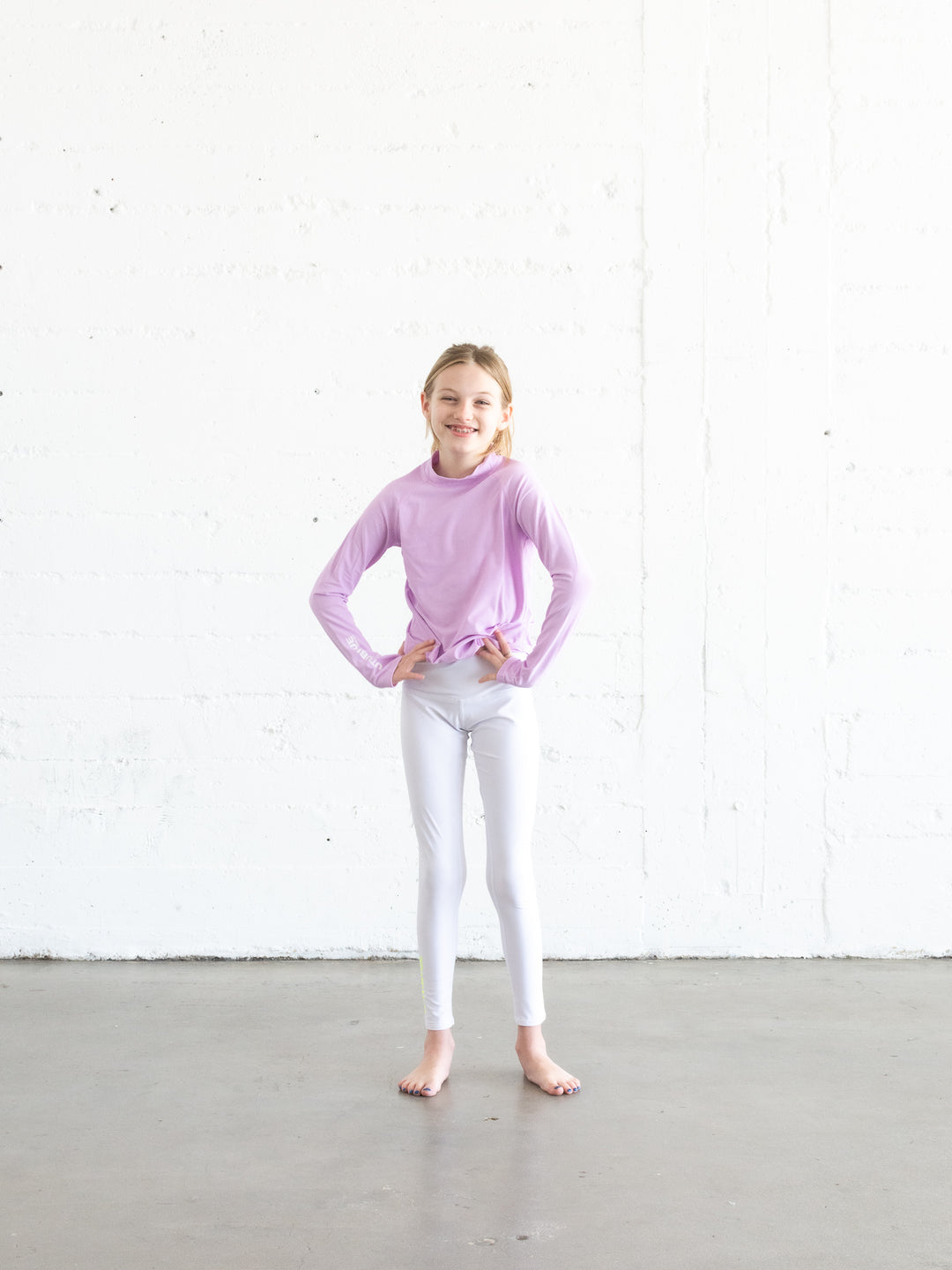 Girls' Pullover Rash Guard - Lavender