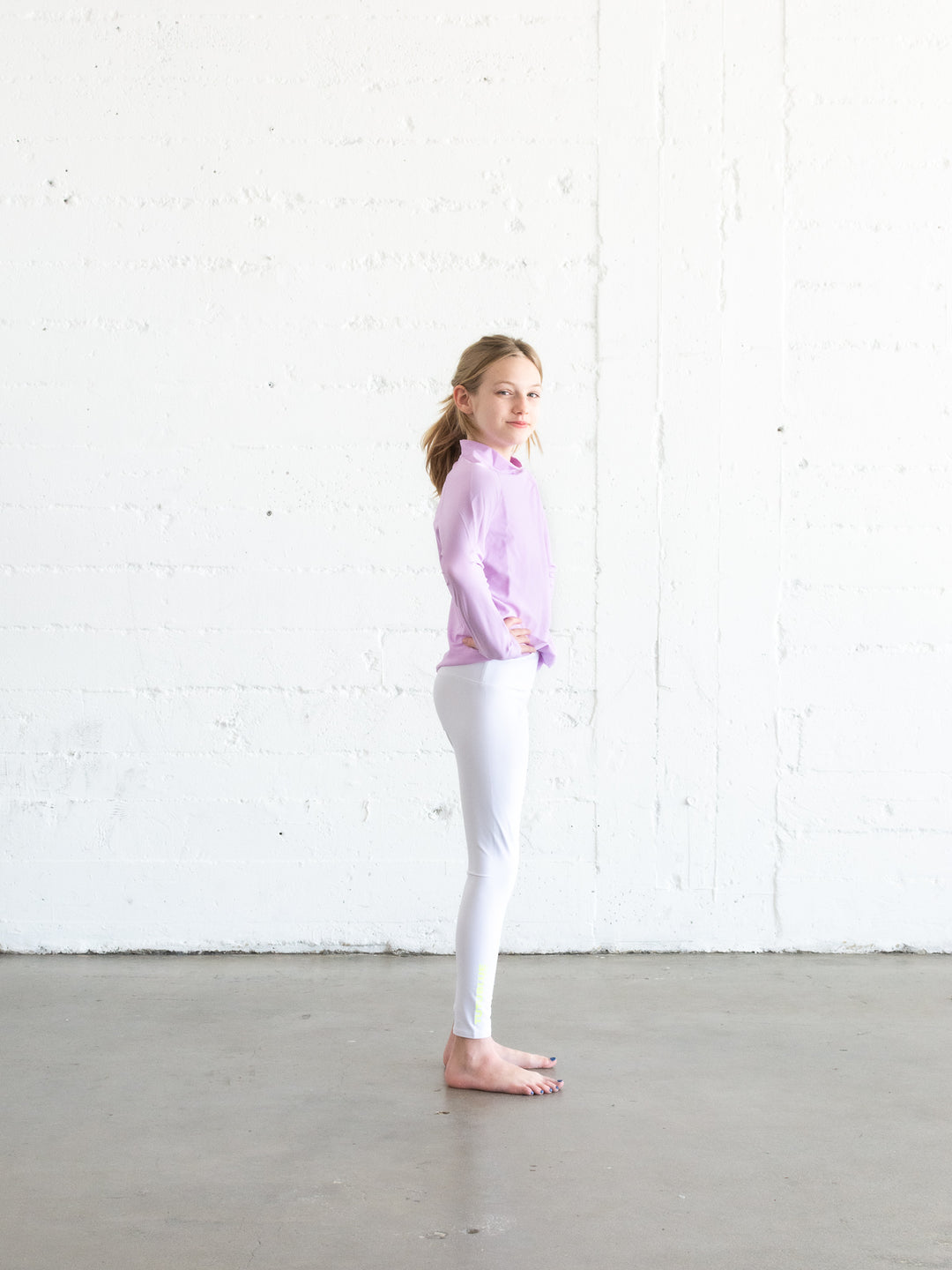 Girls' Pullover Rash Guard - Lavender