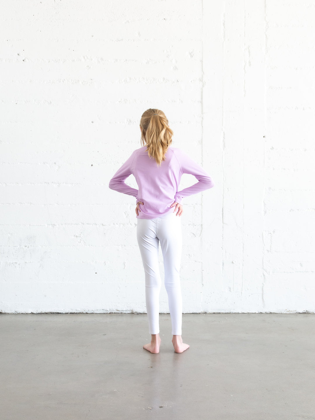 Girls' Pullover Rash Guard - Lavender