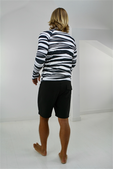 Men's Pullover Rash Guard - Banded Sea Snake