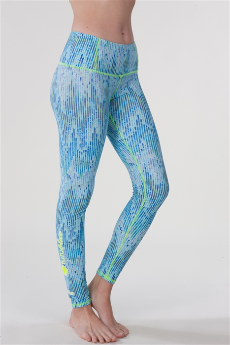 Women's Swim Leggings - Blue Mosaic
