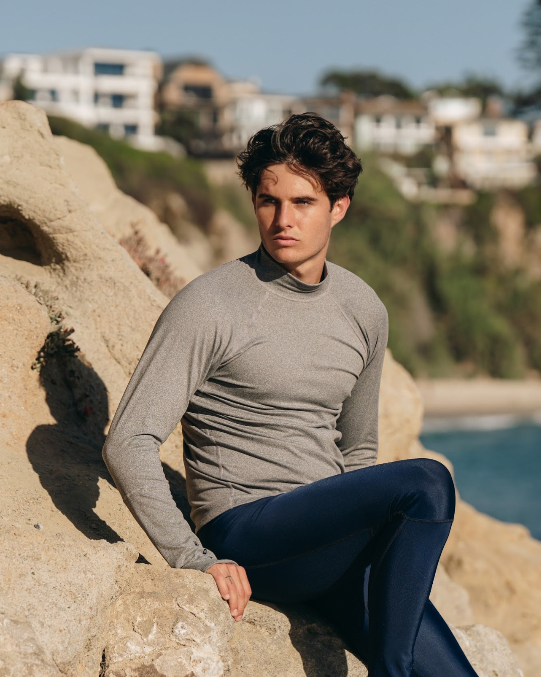 Men's Pullover Rash Guard - Charcoal