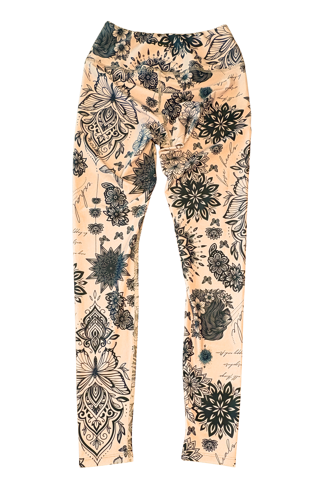 Women's UPF 50+ Sun Protective Swim Leggings - Toffee Tattoo