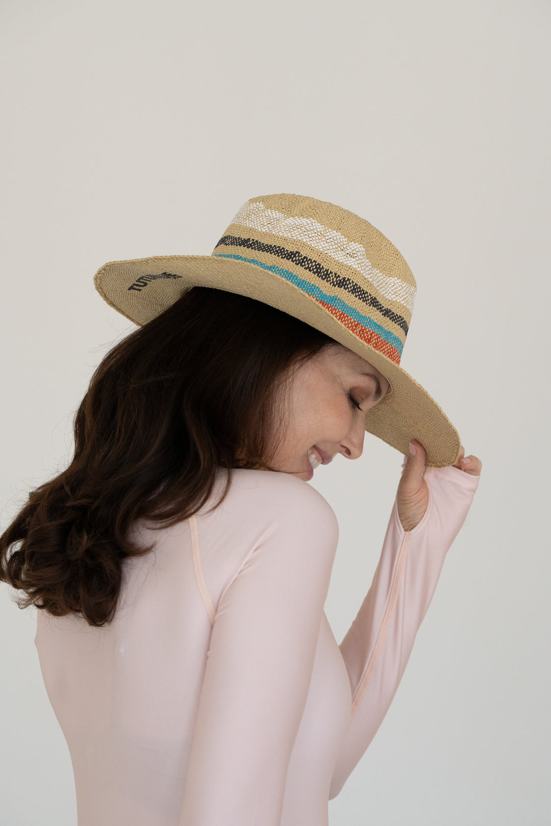 Woven Striped Sun Hat (Saleson Hats Are Final)