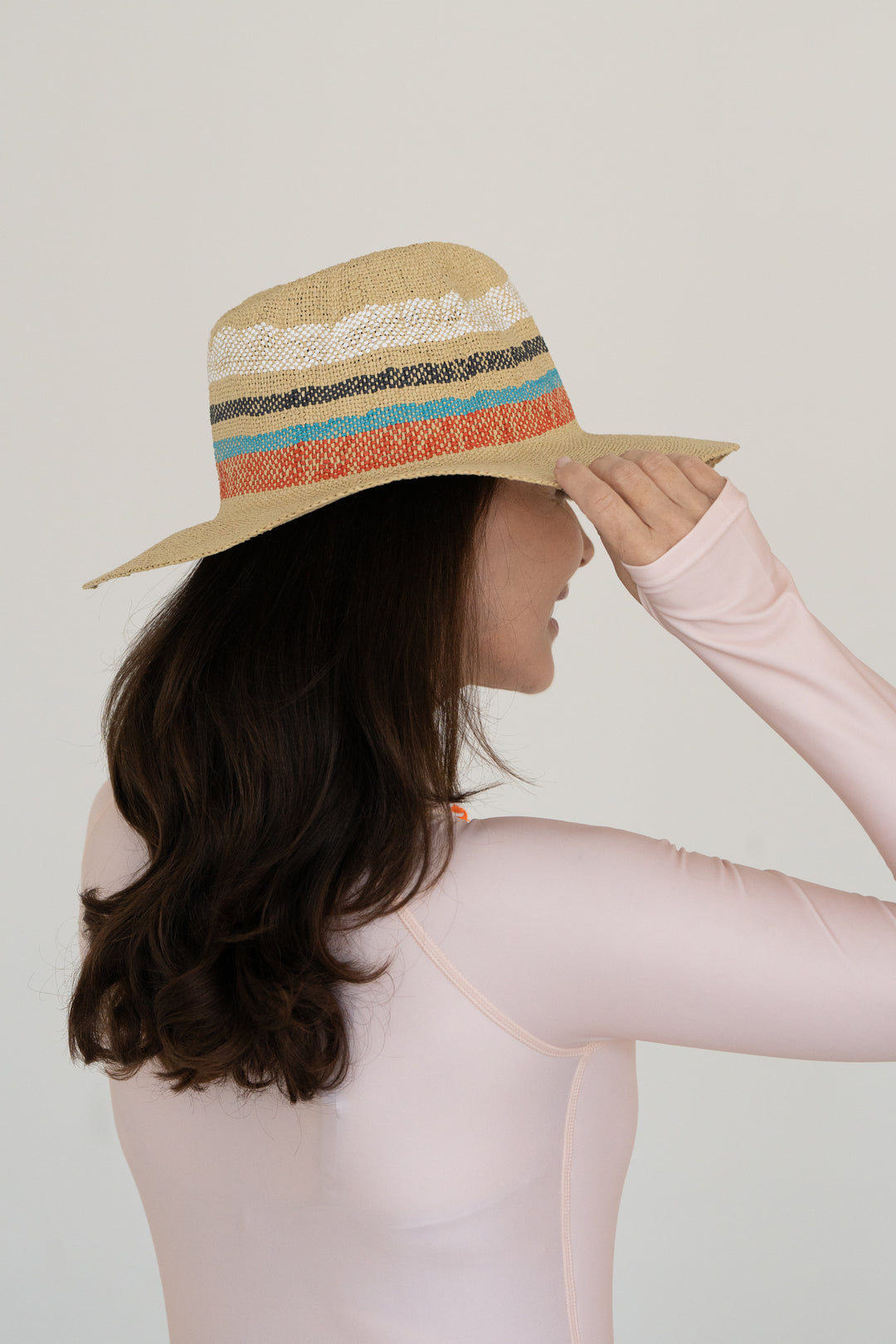 Woven Striped Sun Hat (Saleson Hats Are Final)