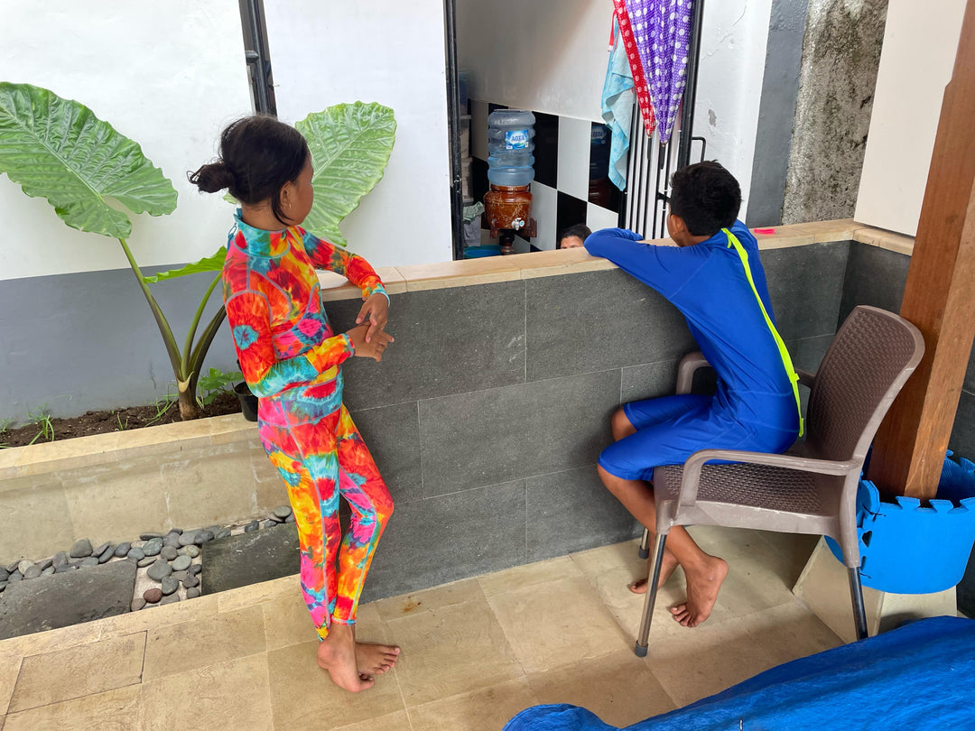 Boy's Short Body Swimsuit - UPF 50+ Sun Protective Swimwear - Royal Blue