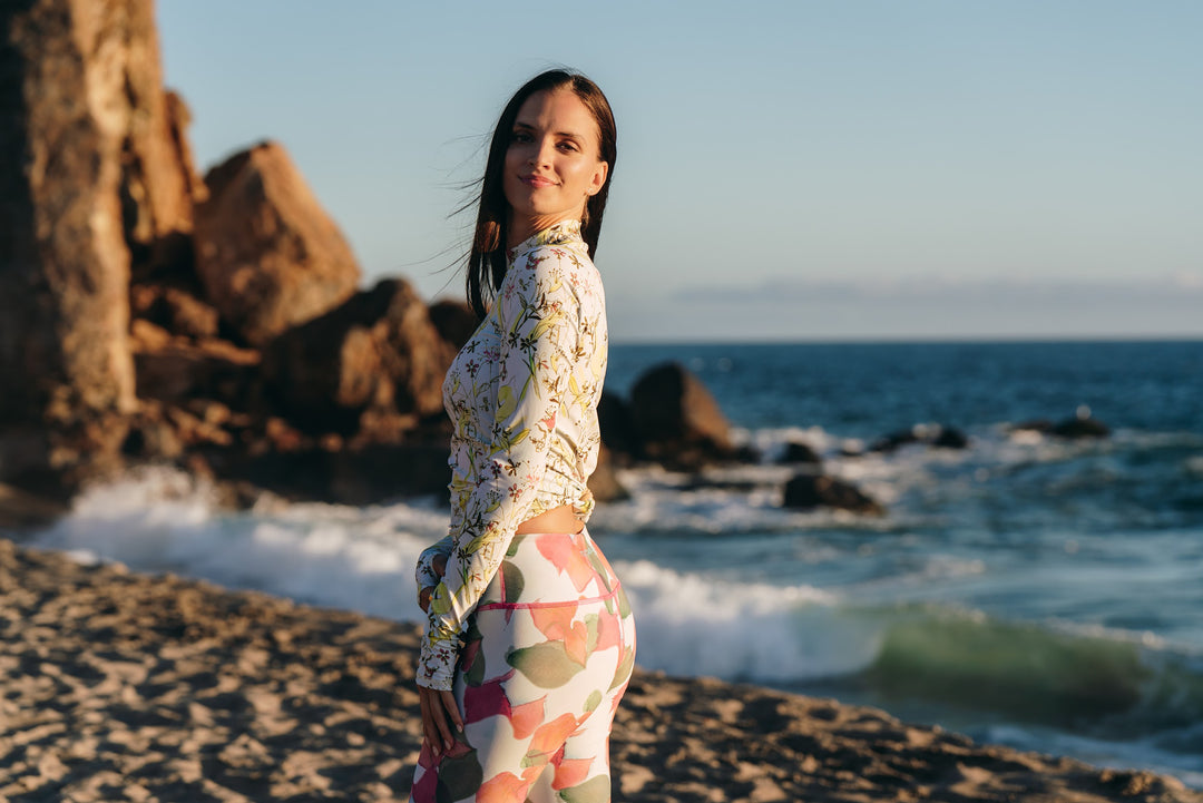 Women's UPF 50+ Sun Protective Swim Leggings - Noel