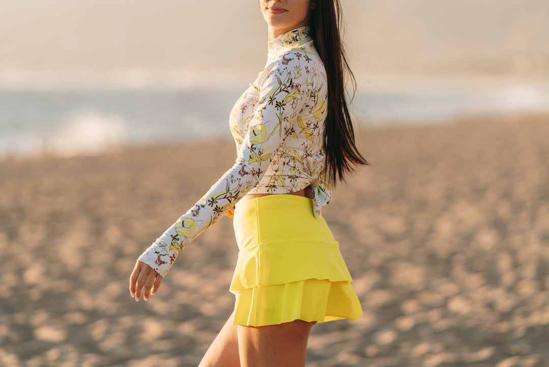 Women's Swim Skort - Citron