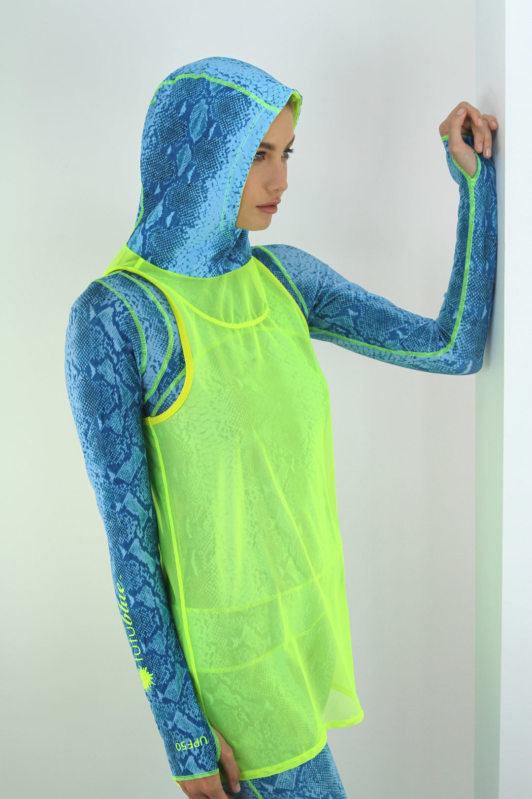 Neon Yellow & Aqualung Mesh Tank