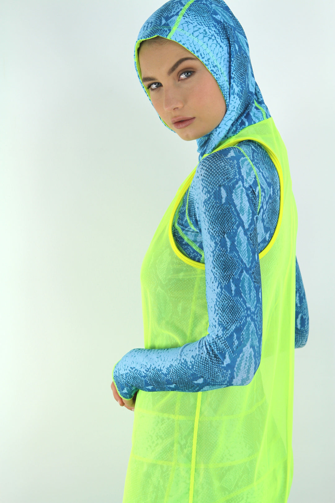 Neon Yellow & Aqualung Mesh Tank