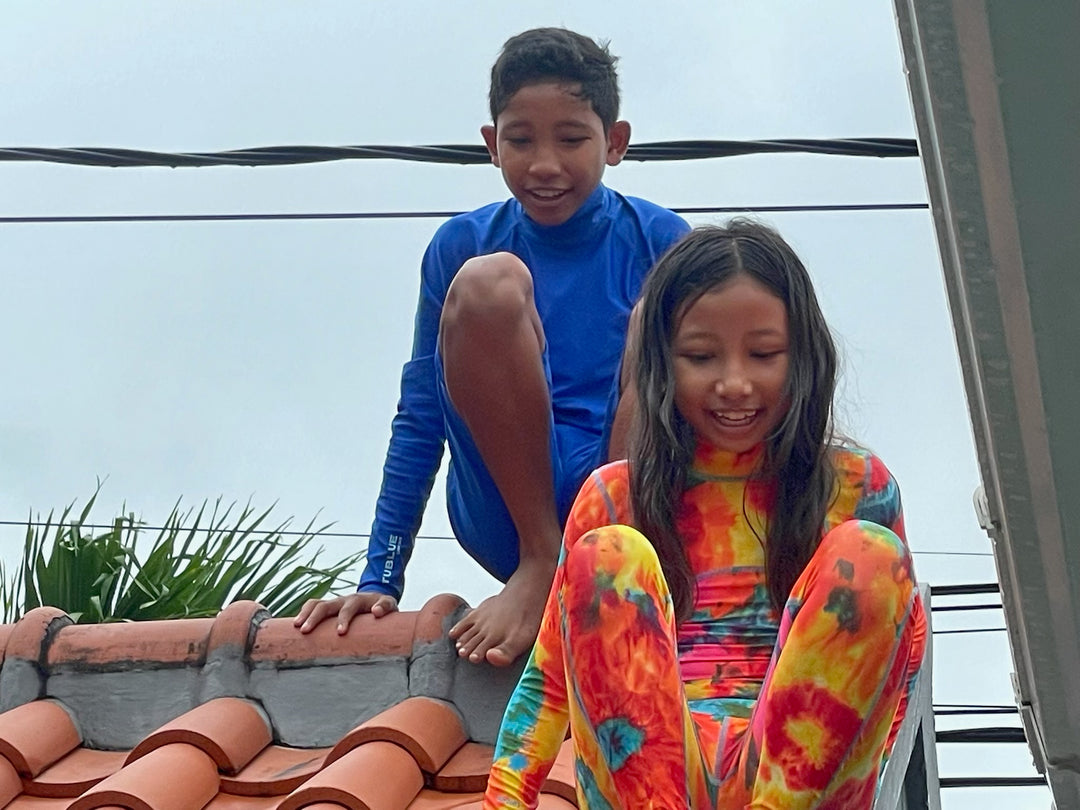 Boy's Short Body Swimsuit - UPF 50+ Sun Protective Swimwear - Royal Blue