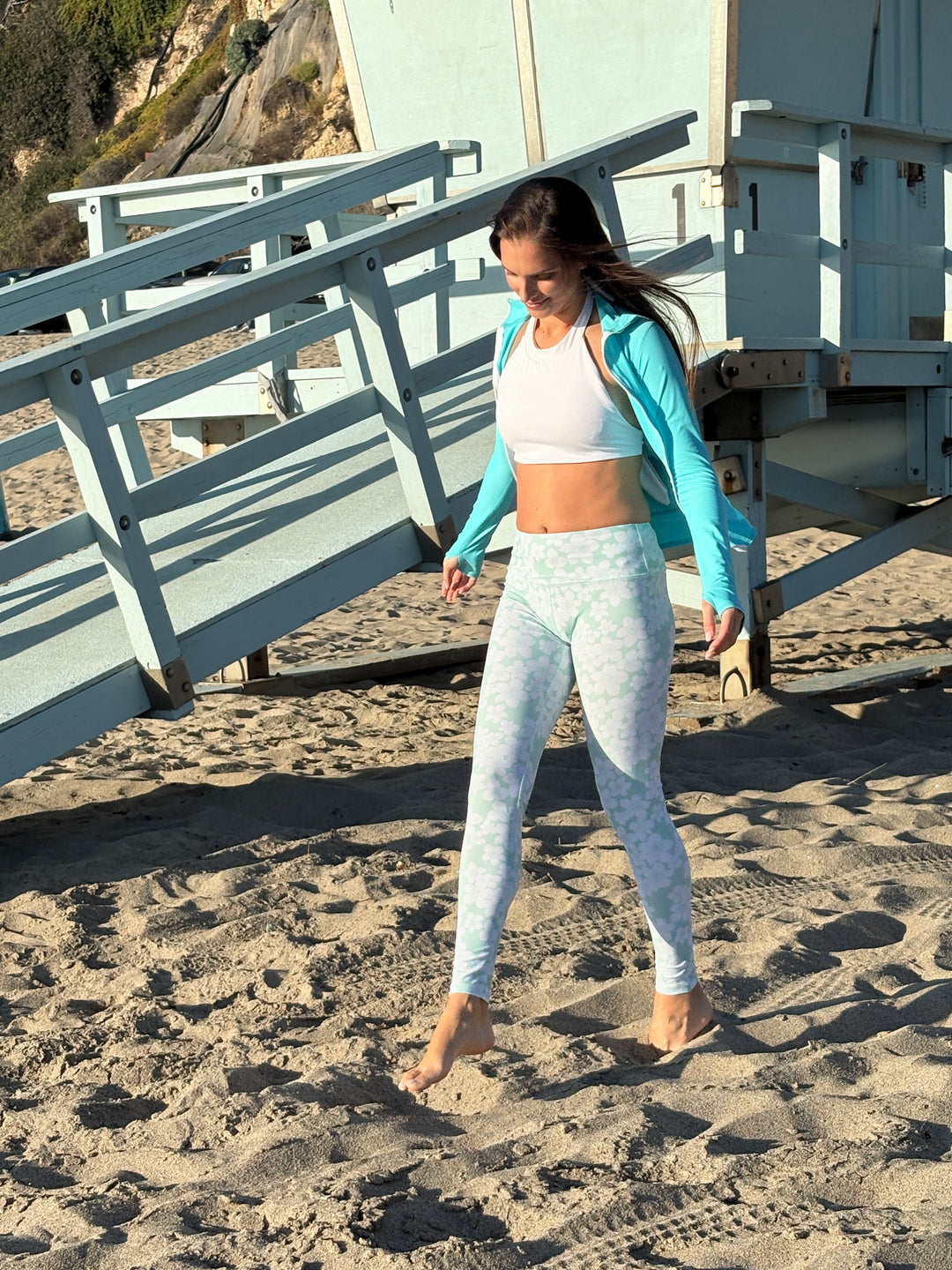 Women's UPF 50+ Sun Protective Swim Leggings - Aloha