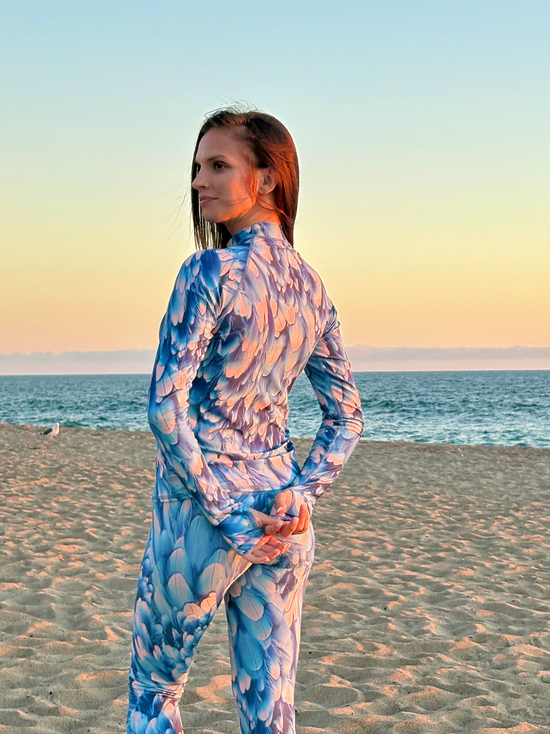 Women's Pullover Raglan-Azure Plume