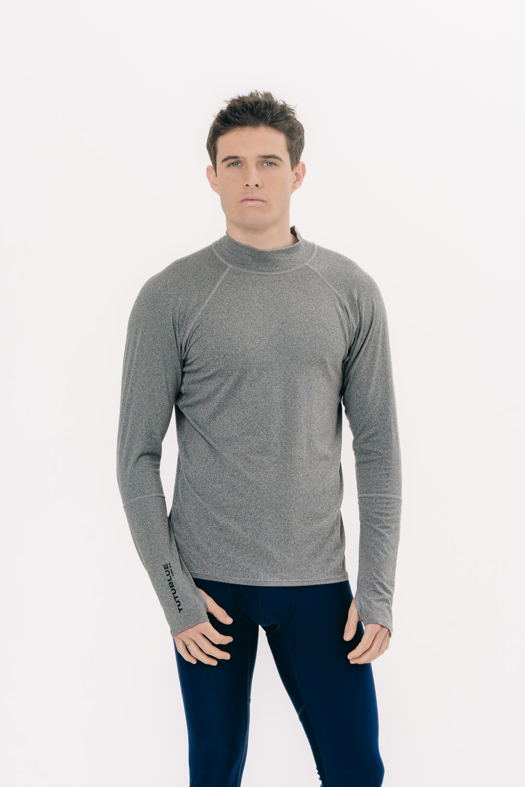 Men's Pullover Rash Guard - Charcoal (Brushed)