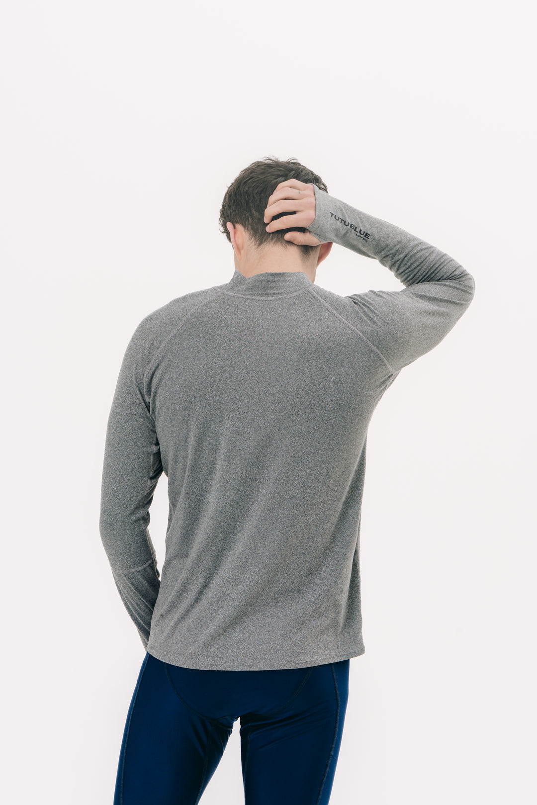 Men's Pullover Rash Guard - Charcoal (Brushed)