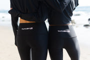 WOMEN'S LONG SHORTS, LINED - BLACK