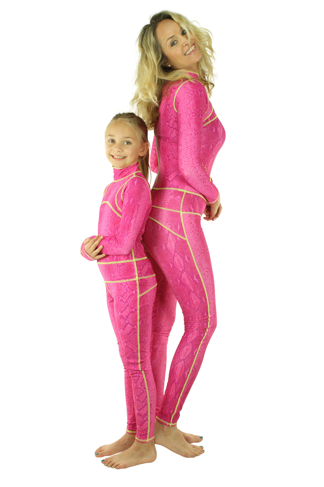 Girl's Long Swimsuit - In The Pink