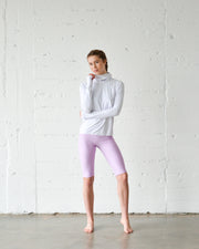 WOMEN'S HOODED PULLOVER RASH - WHITE