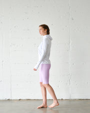WOMEN'S HOODED PULLOVER RASH - WHITE