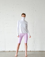 WOMEN'S HOODED PULLOVER RASH - WHITE
