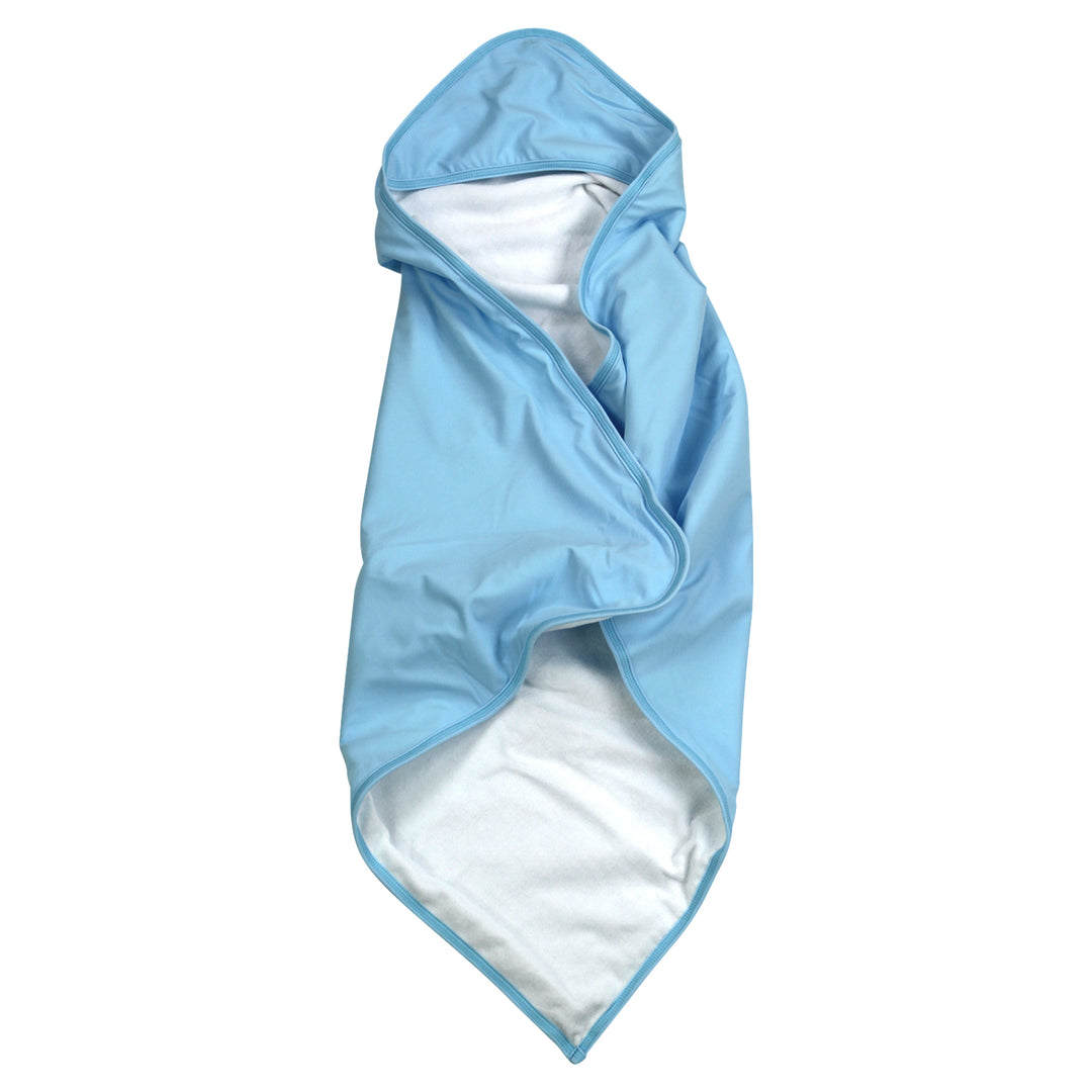 Baby Beach Towel With Hoodie - Baby Blue
