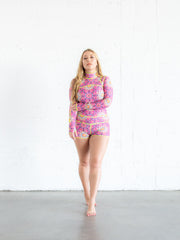WOMEN'S SHORT SWIMSUIT - KALEIDOSCOPE