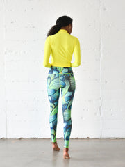 WOMEN'S SWIM LEGGINGS  - TURQ FLYER