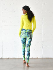 WOMEN'S SWIM LEGGINGS  - TURQ FLYER