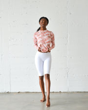 WOMEN'S LONG SHORTS, LINED - WHITE