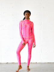 WOMEN'S LONG SWIMSUIT - IN THE PINK