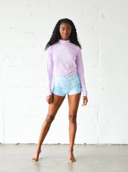 WOMEN'S SHORT SHORTS - BLUE MOSAIC