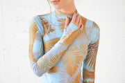 WOMEN'S SHORT SWIMSUIT - MISTY PALM