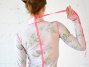 WOMEN'S SHORT SWIMSUIT / SHABBY CHIC™ COLLAB - ROYAL BOUQUET PINK