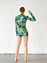 WOMEN'S SHORT SWIMSUIT - TURQ FLYER