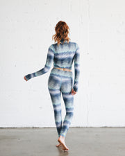 WOMEN'S PULLOVER RASH GUARD - BLUE COBRA