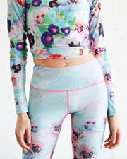 WOMEN'S SWIM LEGGINGS  - SEA POPPIES