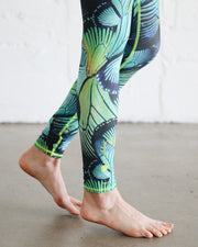 WOMEN'S SWIM LEGGINGS  - TURQ FLYER