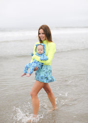 WOMEN'S SWIM SKORT - DEEP SEA