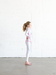 GIRL'S PULLOVER RASH - ROYAL BOUQUET PINK SHABBY CHIC COLLAB