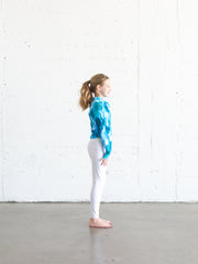 GIRL'S SWIM LEGGINGS - WHITE