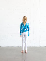 GIRL'S SWIM LEGGINGS - WHITE