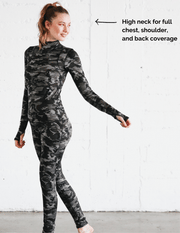 WOMEN'S LONG SWIMSUIT - BUTTERFLY